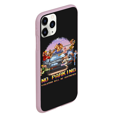 Чехол iPhone 11 Pro матовый No parking / 3D-Розовый – фото 2