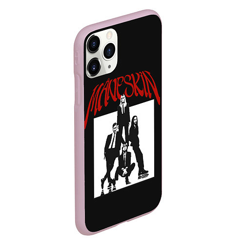 Чехол iPhone 11 Pro матовый Maneskin Rock Band / 3D-Розовый – фото 2