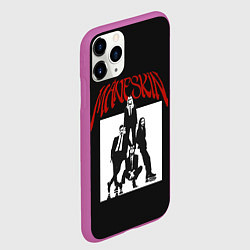 Чехол iPhone 11 Pro матовый Maneskin Rock Band, цвет: 3D-фиолетовый — фото 2