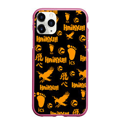 Чехол iPhone 11 Pro матовый Haikyu!! ВОЛЕЙБОЛ!! элементы