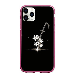 Чехол iPhone 11 Pro матовый Nier - Sword and Flowers