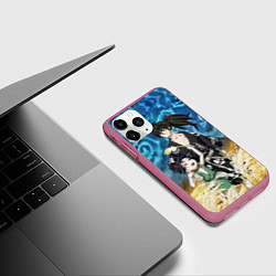 Чехол iPhone 11 Pro матовый Хяккимару с Такебо Дороро Z, цвет: 3D-малиновый — фото 2