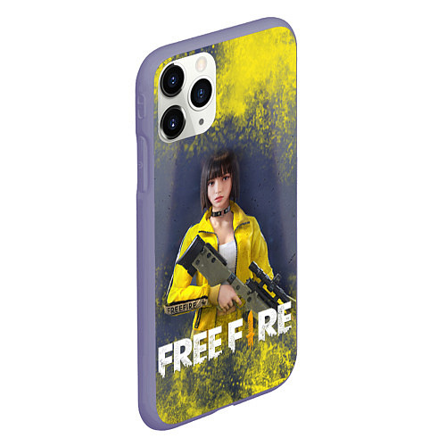 Чехол iPhone 11 Pro матовый GARENA FREEFIRE БАТЛГРАУНД Z / 3D-Серый – фото 2