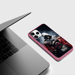 Чехол iPhone 11 Pro матовый Assassins Creed 4: Black Flag, цвет: 3D-малиновый — фото 2