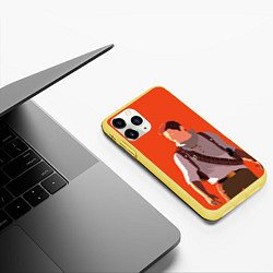 Чехол iPhone 11 Pro матовый Нейтан Морган, цвет: 3D-желтый — фото 2