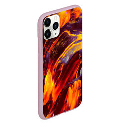 Чехол iPhone 11 Pro матовый ОГНЕННЫЙ ГРАНЖ FIRE GRUNGE Z, цвет: 3D-розовый — фото 2