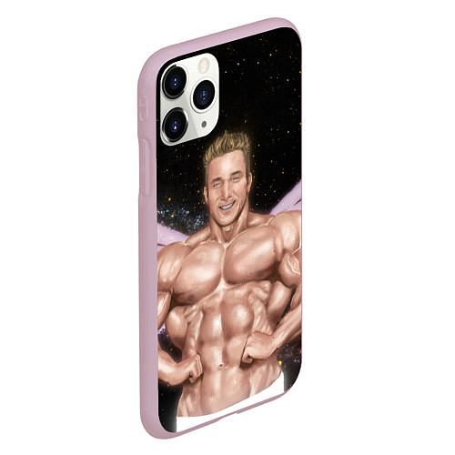 Чехол iPhone 11 Pro матовый Billy Space Aquarell / 3D-Розовый – фото 2