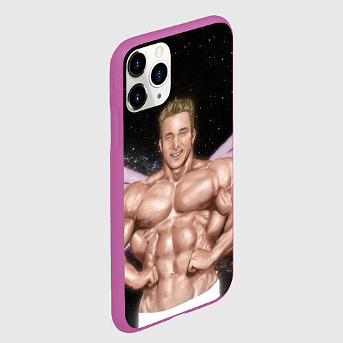 Чехол iPhone 11 Pro матовый Billy Space Aquarell / 3D-Фиолетовый – фото 2