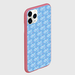 Чехол iPhone 11 Pro матовый ВелоСпорт, цвет: 3D-малиновый — фото 2
