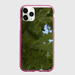 Чехол iPhone 11 Pro матовый Летние дубы, цвет: 3D-малиновый