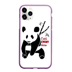 Чехол iPhone 11 Pro матовый Панда и сон