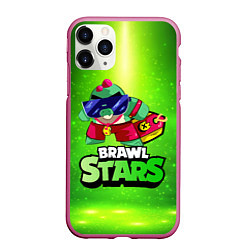 Чехол iPhone 11 Pro матовый Плохиш Базз Buzz Brawl Stars, цвет: 3D-малиновый