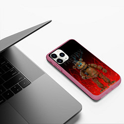 Чехол iPhone 11 Pro матовый FNAF FREDDY, цвет: 3D-малиновый — фото 2