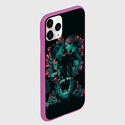 Чехол iPhone 11 Pro матовый Любовь в апокалипсисе, цвет: 3D-фиолетовый — фото 2