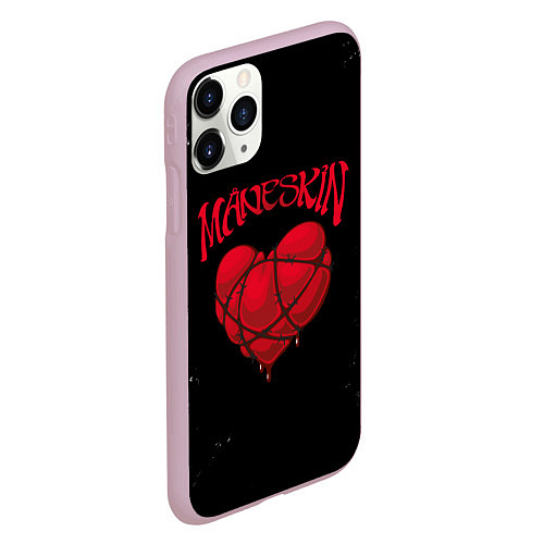 Чехол iPhone 11 Pro матовый Maneskin Монэскин Z / 3D-Розовый – фото 2