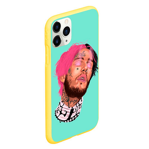 Чехол iPhone 11 Pro матовый Magic Lil Peep / 3D-Желтый – фото 2