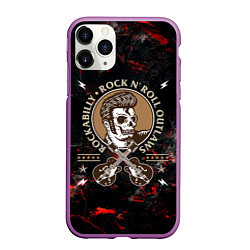 Чехол iPhone 11 Pro матовый Элвис Пресли Rock n roll