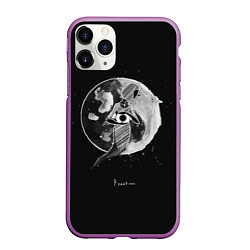 Чехол iPhone 11 Pro матовый Eclipse, цвет: 3D-фиолетовый