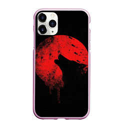 Чехол iPhone 11 Pro матовый Wolf 3D, цвет: 3D-розовый