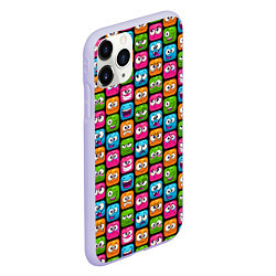Чехол iPhone 11 Pro матовый Эмоции, цвет: 3D-светло-сиреневый — фото 2