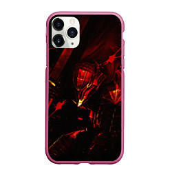 Чехол iPhone 11 Pro матовый Berserk персонаж, цвет: 3D-малиновый