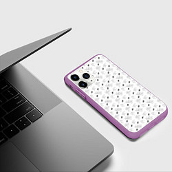 Чехол iPhone 11 Pro матовый JUDO, цвет: 3D-фиолетовый — фото 2