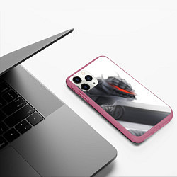 Чехол iPhone 11 Pro матовый Anime Berserk, цвет: 3D-малиновый — фото 2