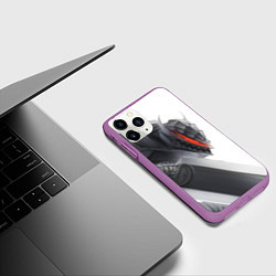Чехол iPhone 11 Pro матовый Anime Berserk, цвет: 3D-фиолетовый — фото 2