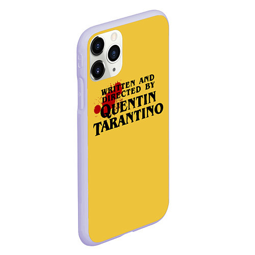 Чехол iPhone 11 Pro матовый Quentin Tarantino / 3D-Светло-сиреневый – фото 2