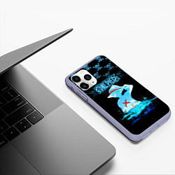 Чехол iPhone 11 Pro матовый Луффи Пираты Соломенной Шляпы, цвет: 3D-светло-сиреневый — фото 2