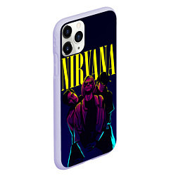 Чехол iPhone 11 Pro матовый Nirvana Neon, цвет: 3D-светло-сиреневый — фото 2