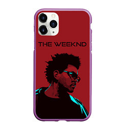 Чехол iPhone 11 Pro матовый The weeknd, цвет: 3D-фиолетовый