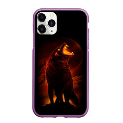 Чехол iPhone 11 Pro матовый DARK WOLF