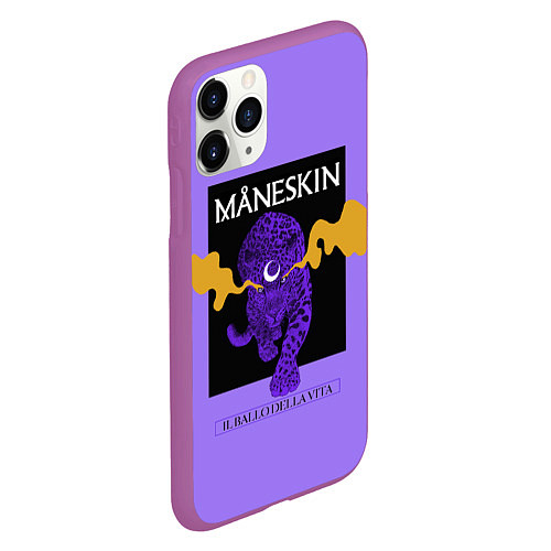 Чехол iPhone 11 Pro матовый Maneskin / 3D-Фиолетовый – фото 2