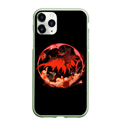 Чехол iPhone 11 Pro матовый Мир Пустого рыцаря, цвет: 3D-салатовый