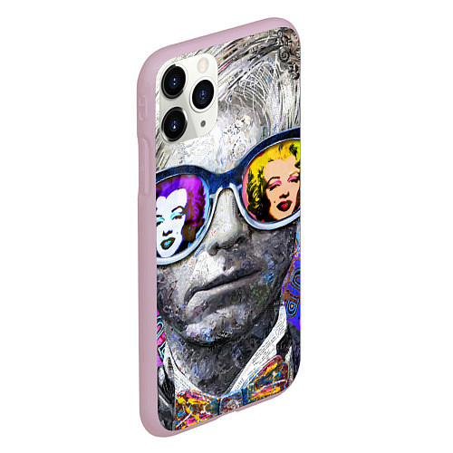 Чехол iPhone 11 Pro матовый Andy Warhol Энди Уорхол / 3D-Розовый – фото 2