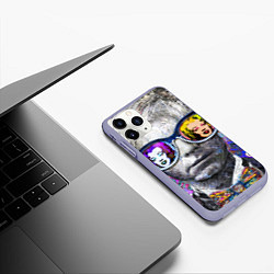 Чехол iPhone 11 Pro матовый Andy Warhol Энди Уорхол, цвет: 3D-светло-сиреневый — фото 2