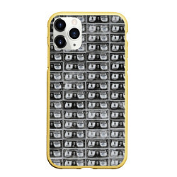 Чехол iPhone 11 Pro матовый Энди Уорхол 200 $-ых банкнот, цвет: 3D-желтый