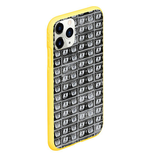 Чехол iPhone 11 Pro матовый Энди Уорхол 200 $-ых банкнот / 3D-Желтый – фото 2