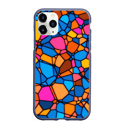 Чехол iPhone 11 Pro матовый Mosaic, цвет: 3D-серый