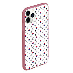 Чехол iPhone 11 Pro матовый Taekwondo, цвет: 3D-малиновый — фото 2