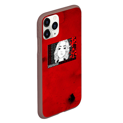 Чехол iPhone 11 Pro матовый МИККИ RED EDITION / 3D-Коричневый – фото 2