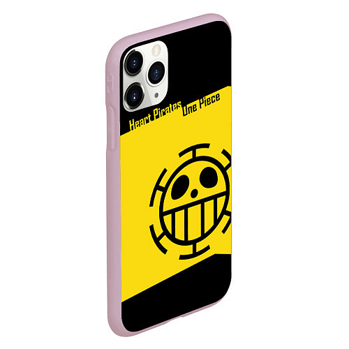 Чехол iPhone 11 Pro матовый Пираты Сердца One Piece / 3D-Розовый – фото 2