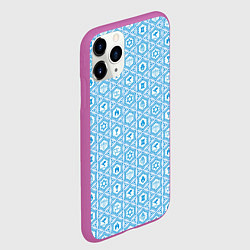 Чехол iPhone 11 Pro матовый Израиль, цвет: 3D-фиолетовый — фото 2