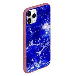 Чехол iPhone 11 Pro матовый Морские волны!, цвет: 3D-малиновый — фото 2