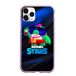 Чехол iPhone 11 Pro матовый Базз Buzz Brawl Stars, цвет: 3D-розовый