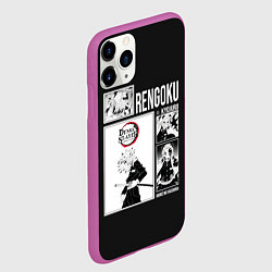 Чехол iPhone 11 Pro матовый Rengoku, цвет: 3D-фиолетовый — фото 2