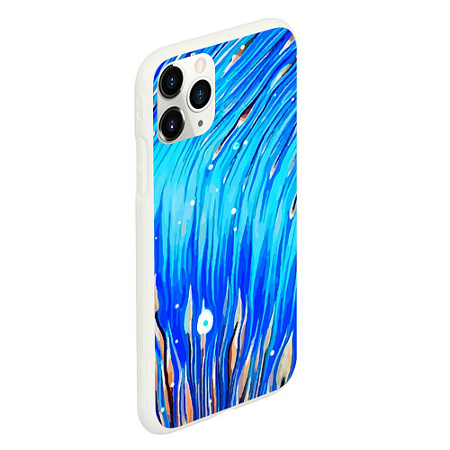 Чехол iPhone 11 Pro матовый Морские водоросли! / 3D-Белый – фото 2