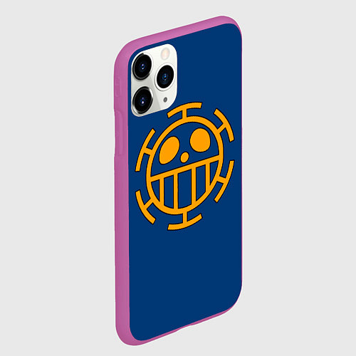 Чехол iPhone 11 Pro матовый Как у Трафальгара Ло One Piece / 3D-Фиолетовый – фото 2