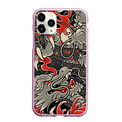 Чехол iPhone 11 Pro матовый Китайский Дракон, China Dragon